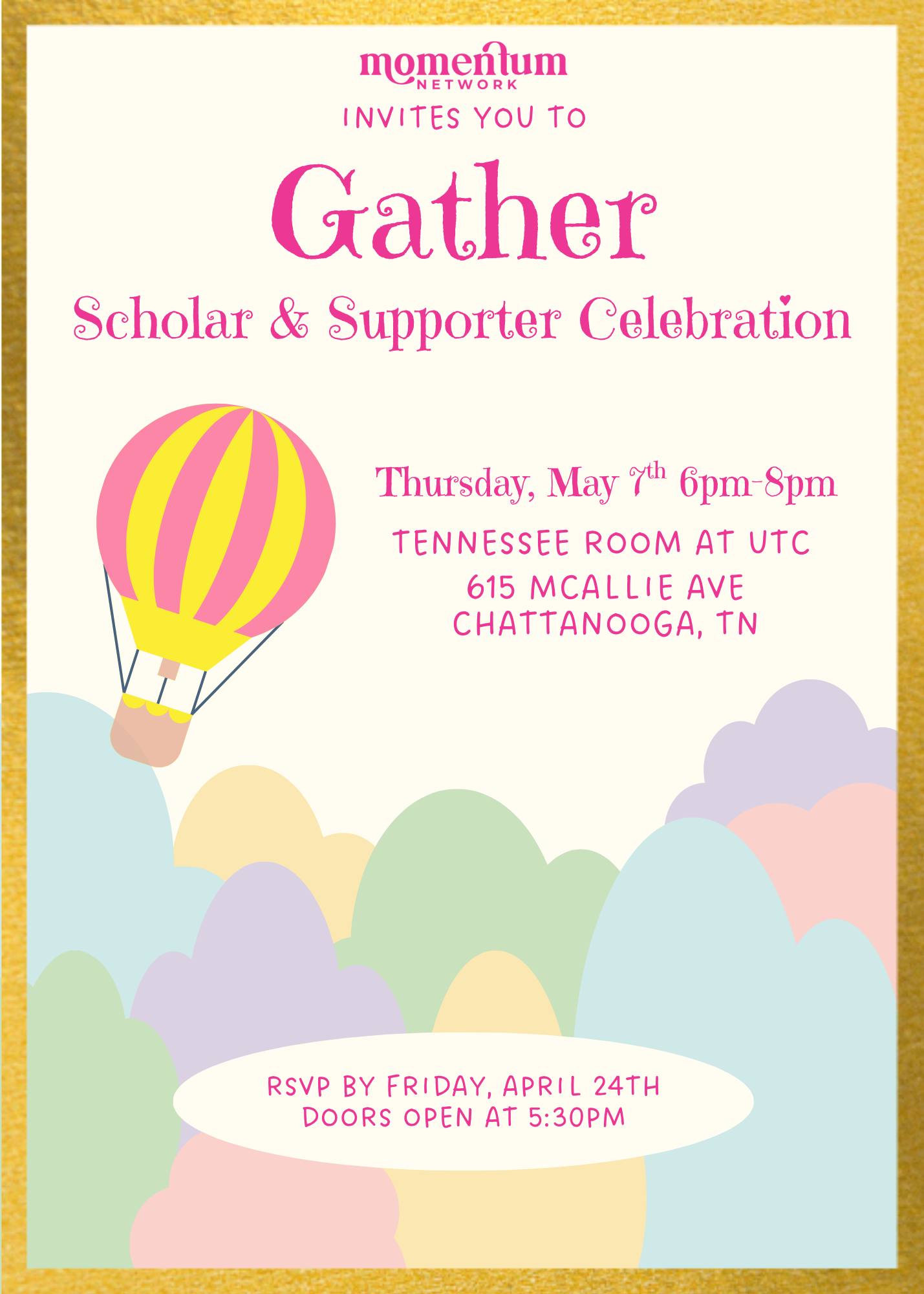 May 7 | GATHER | Scholar & Supporter Celebration